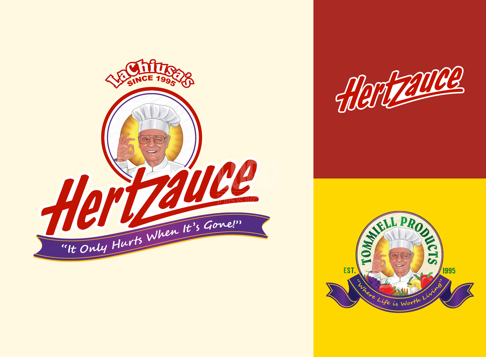 hot sauce logo system example